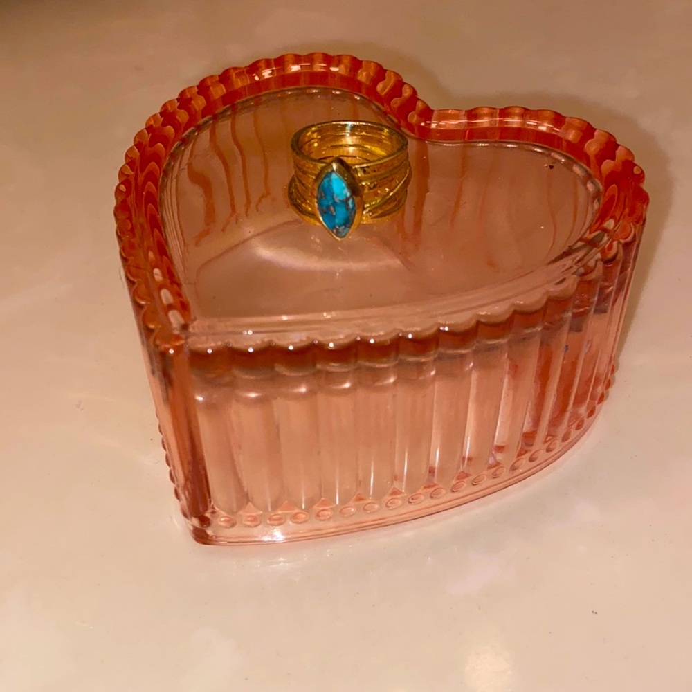 Gold Plated Layered Turquoise Ring